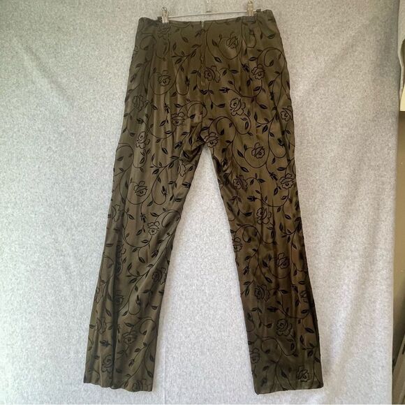 Vintage Streetwear Velvet Y2K Satin Pants Made in USA Size 13 - Picture 2 of 13